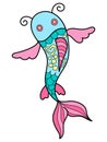 Swimming in Style: A Playful Fish Illustration to Add Some Fun to Your Decor