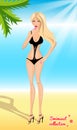 Swimsuit female collection, black swimsuit