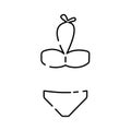 Swimsuit icon. Element of clothes icon for mobile concept and web apps. Thin line Swimsuit icon can be used for web and mobile. Royalty Free Stock Photo