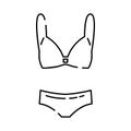 Swimsuit icon. Element of clothes icon for mobile concept and web apps. Thin line Swimsuit icon can be used for web and mobile. Royalty Free Stock Photo