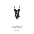 Swimsuit icon vector. Trendy flat swimsuit icon from summer collection isolated on white background. Vector illustration can be