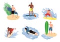 Swimwear surfing. Vector Royalty Free Stock Photo