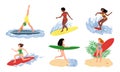 Swimwear surfing. Vector Royalty Free Stock Photo