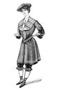 Swimwear - 1905 Vintage Illustration Royalty Free Stock Photo