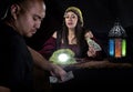 Swindler Fortune Teller Royalty Free Stock Photo