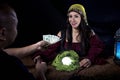 Swindler Fortune Teller Royalty Free Stock Photo