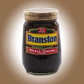 Jar Of Branston Small Chunk Pickle - Bring out the Branston Since 1922 Royalty Free Stock Photo