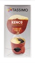 Box of Tassimo Kenco Americano Smooth Coffee pods on a white background