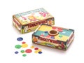 Retro Tiddlywinks Game on a white background