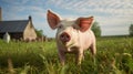 swine farm pig Royalty Free Stock Photo