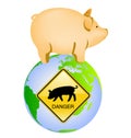 Swine flu icon Royalty Free Stock Photo