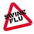 Swine Flu rubber stamp Royalty Free Stock Photo
