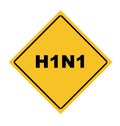 Swine flu sign Royalty Free Stock Photo