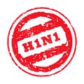 Swine flu stamp