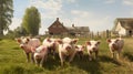 swine pigs on farm