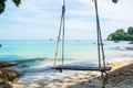 Swing beach at Samed island, Thailand Royalty Free Stock Photo