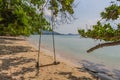 Swing on the beach Samui Thailand Royalty Free Stock Photo