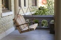 A Swing Bench on a Veranda