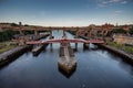 Swing Bridge at Newcastle upon Tyne UK Royalty Free Stock Photo