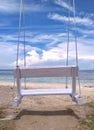 swing chair on the beach Royalty Free Stock Photo