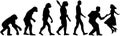 Swing dance evolution Royalty Free Stock Photo