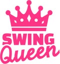 Swing dance queen with crown