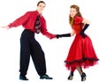 Swing dancers