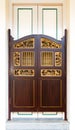 Swing Door of Peranakan Design Royalty Free Stock Photo