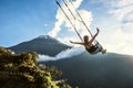 The Swing At The End Of The World In Banos De Aqua Santa, Ecuador