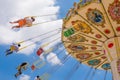Swing exciting amusement ride Royalty Free Stock Photo