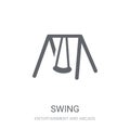 Swing icon. Trendy Swing logo concept on white background from E