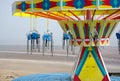 Swing ride at the beach Royalty Free Stock Photo