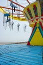 Swing ride at the beach Royalty Free Stock Photo