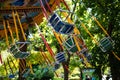 Swing seat carousel at amusement ride Royalty Free Stock Photo