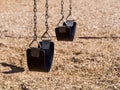 Swing set in playground Royalty Free Stock Photo