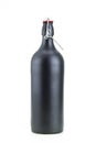 Swing top black clay bottle Royalty Free Stock Photo