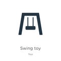 Swing toy icon vector. Trendy flat swing toy icon from toys collection isolated on white background. Vector illustration can be Royalty Free Stock Photo