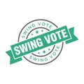 Swing Vote Letter Rubber Stamp Template Design Royalty Free Stock Photo