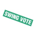 Swing Vote Letter Rubber Stamp Template Design Royalty Free Stock Photo