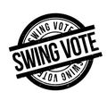 Swing Vote rubber stamp Royalty Free Stock Photo