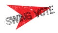 Swing Vote rubber stamp Royalty Free Stock Photo