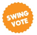 Swing vote stamp on white Royalty Free Stock Photo