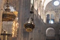 The swinging Botafumeiro dispensing clouds of incense Royalty Free Stock Photo