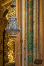 The swinging Botafumeiro in Santiago de Compostela Cathedral Royalty Free Stock Photo