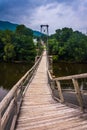 Swinging bridge in Buchanan, Virginia.