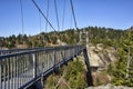 Swinging Bridge at Grandfather Mountain, NC Royalty Free Stock Photo