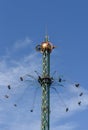 Swinging fair ride on Tivoli amusement park at Copenhagen, Denmark