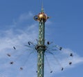 Swinging fair ride on Tivoli amusement park at Copenhagen, Denmark