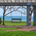 Swinging Bench overlooking Ocean