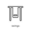 Swings icon from Circus collection.